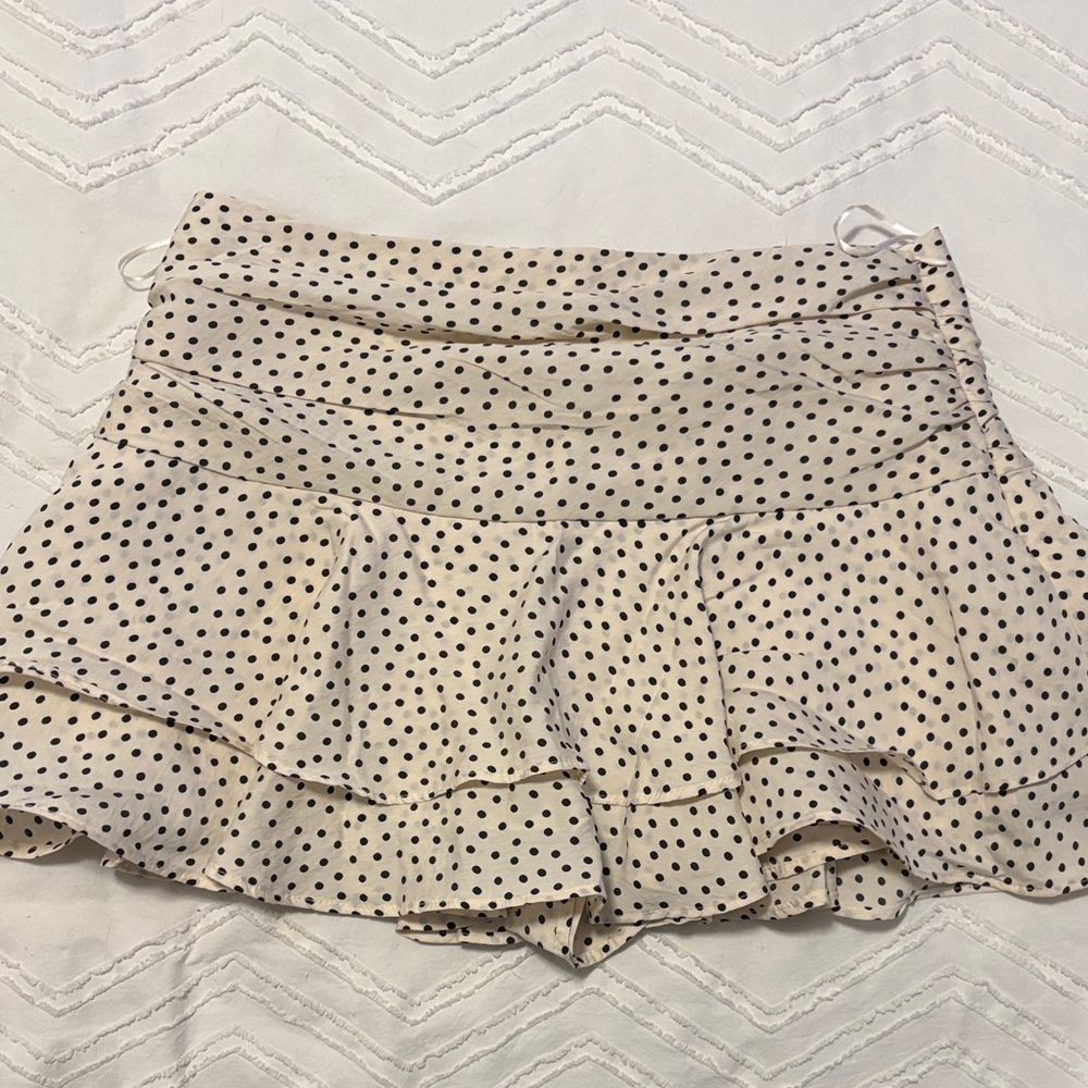 Polka Dot Ruffle Skirt